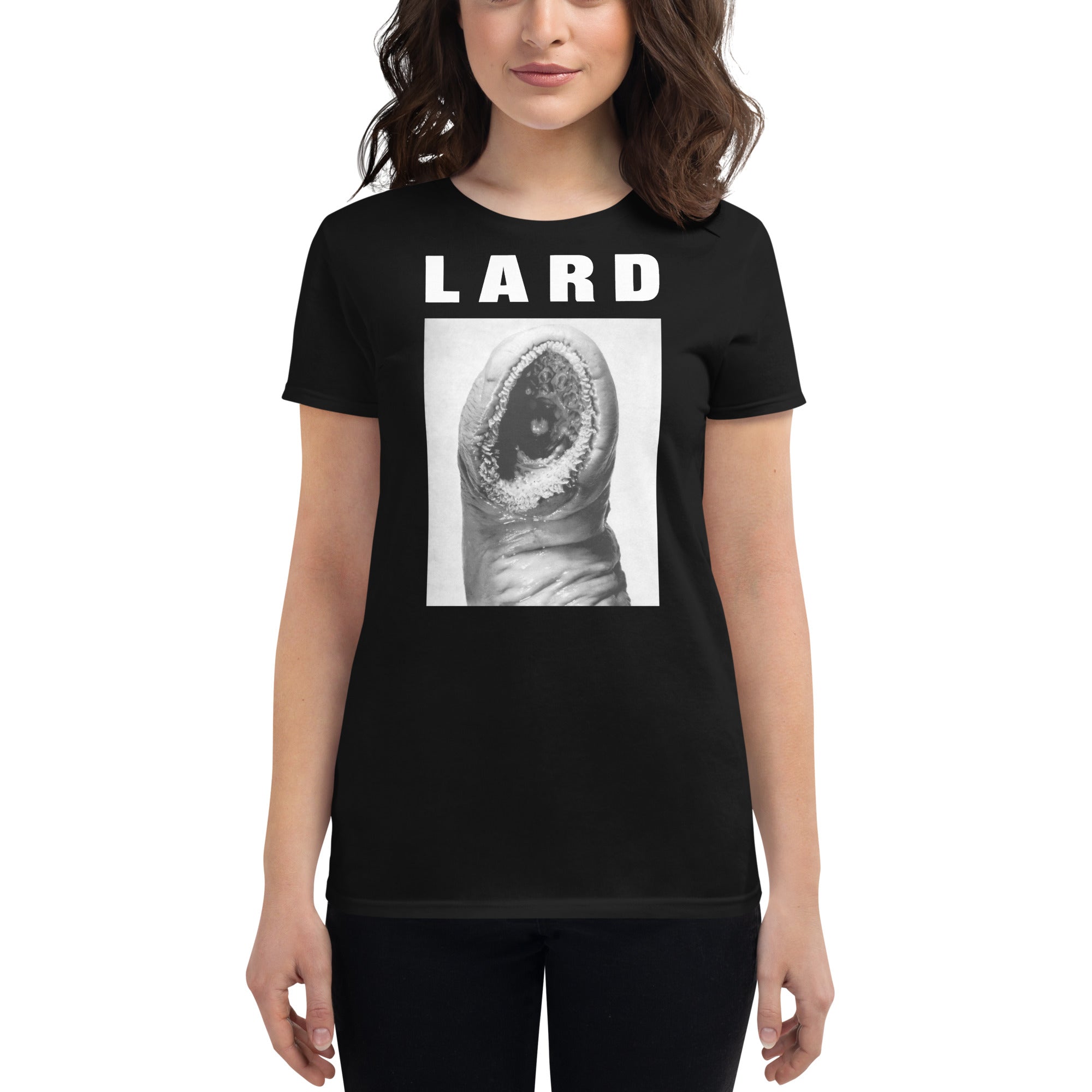 LARD "The Power Of Lard" Fitted Black T-Shirt