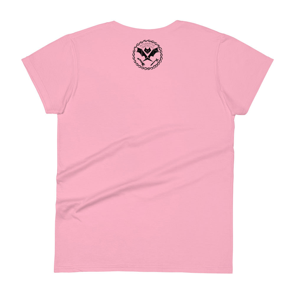 A.T. Bat Logo - "Girl Mobb" Femme Pink T-shirt