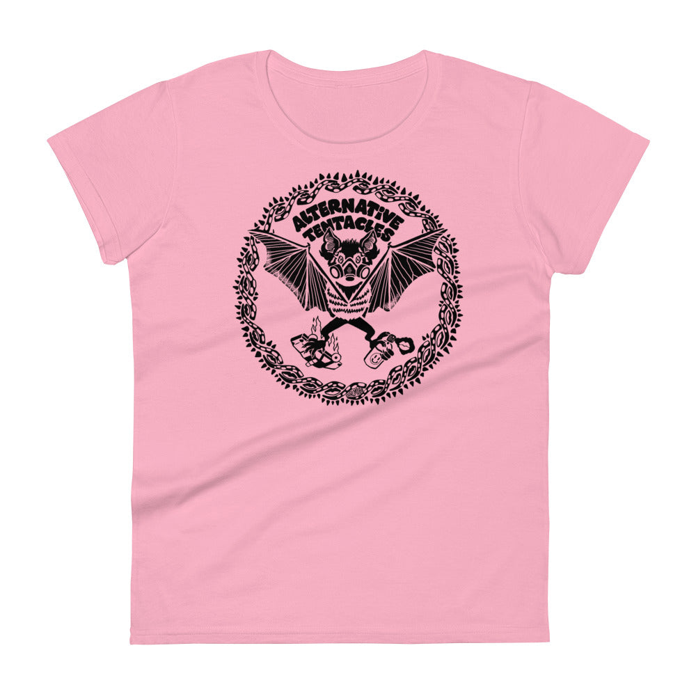A.T. Bat Logo - "Girl Mobb" Femme Pink T-shirt
