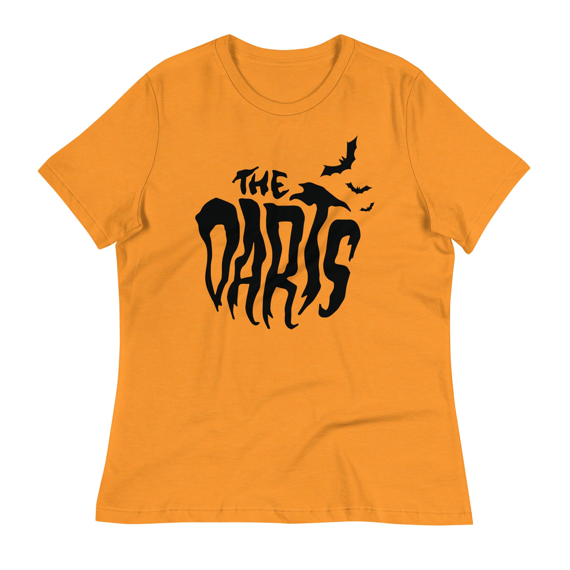THE DARTS YELLOW "BLACK BAT" FEMME T-SHIRT